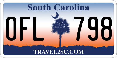 SC license plate OFL798