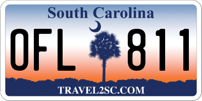 SC license plate OFL811