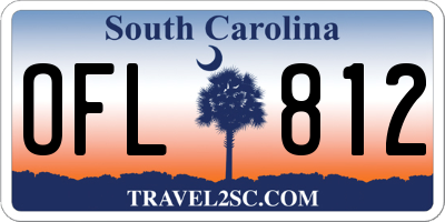 SC license plate OFL812