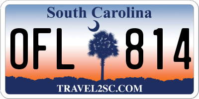 SC license plate OFL814