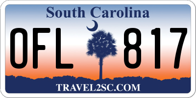 SC license plate OFL817