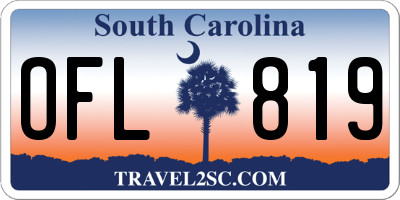 SC license plate OFL819