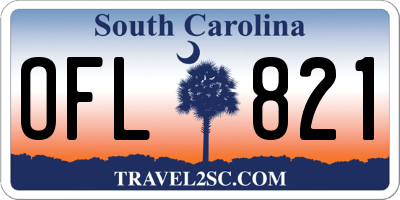 SC license plate OFL821