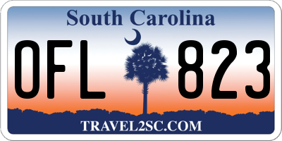 SC license plate OFL823