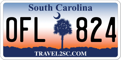 SC license plate OFL824