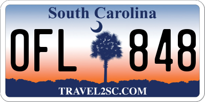 SC license plate OFL848