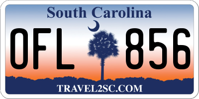 SC license plate OFL856