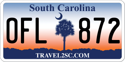 SC license plate OFL872
