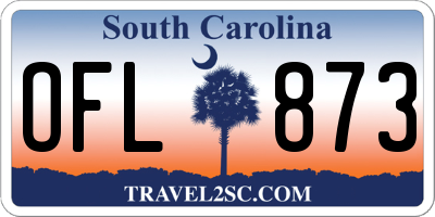 SC license plate OFL873
