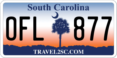 SC license plate OFL877
