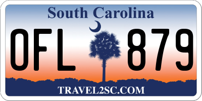 SC license plate OFL879