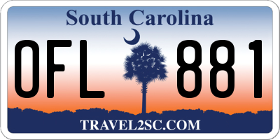 SC license plate OFL881
