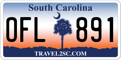SC license plate OFL891
