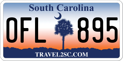 SC license plate OFL895
