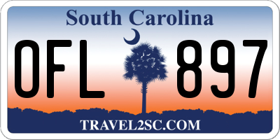 SC license plate OFL897