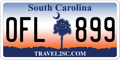 SC license plate OFL899