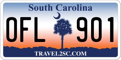 SC license plate OFL901