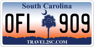 SC license plate OFL909