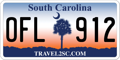 SC license plate OFL912