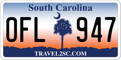 SC license plate OFL947