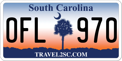 SC license plate OFL970