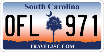 SC license plate OFL971