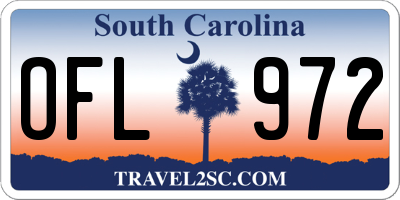 SC license plate OFL972