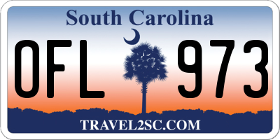 SC license plate OFL973