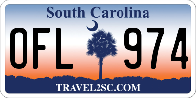 SC license plate OFL974