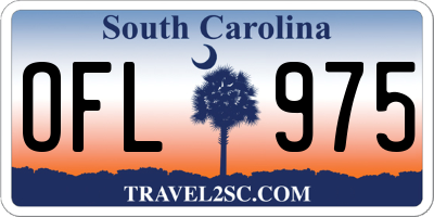 SC license plate OFL975