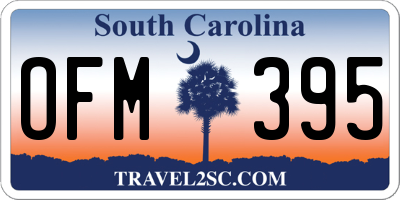 SC license plate OFM395