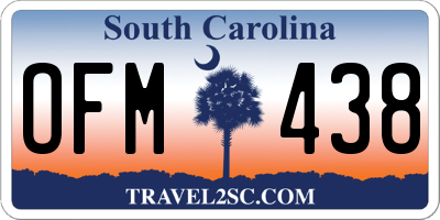 SC license plate OFM438