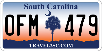 SC license plate OFM479