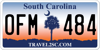 SC license plate OFM484