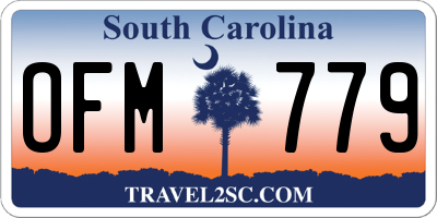 SC license plate OFM779