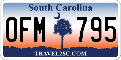 SC license plate OFM795