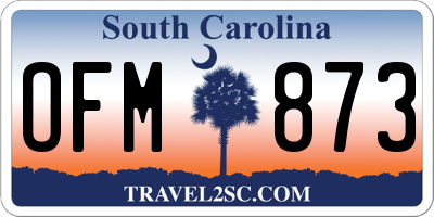 SC license plate OFM873