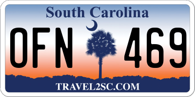 SC license plate OFN469