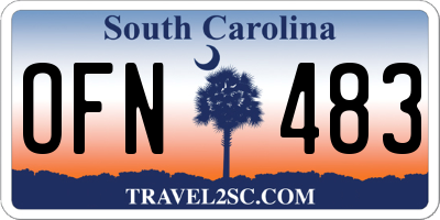 SC license plate OFN483