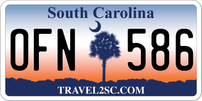 SC license plate OFN586
