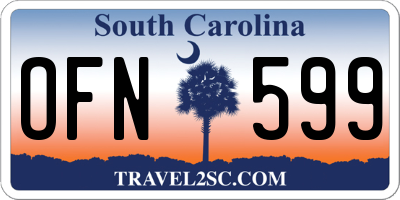 SC license plate OFN599
