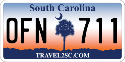 SC license plate OFN711