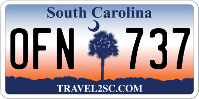 SC license plate OFN737