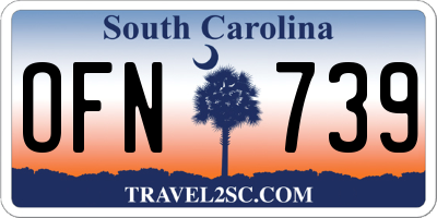 SC license plate OFN739