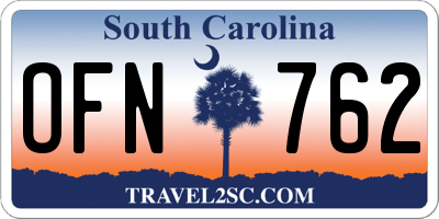 SC license plate OFN762