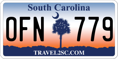 SC license plate OFN779