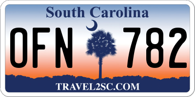SC license plate OFN782
