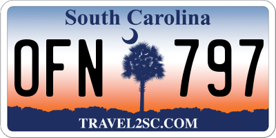 SC license plate OFN797