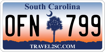 SC license plate OFN799