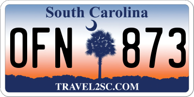 SC license plate OFN873